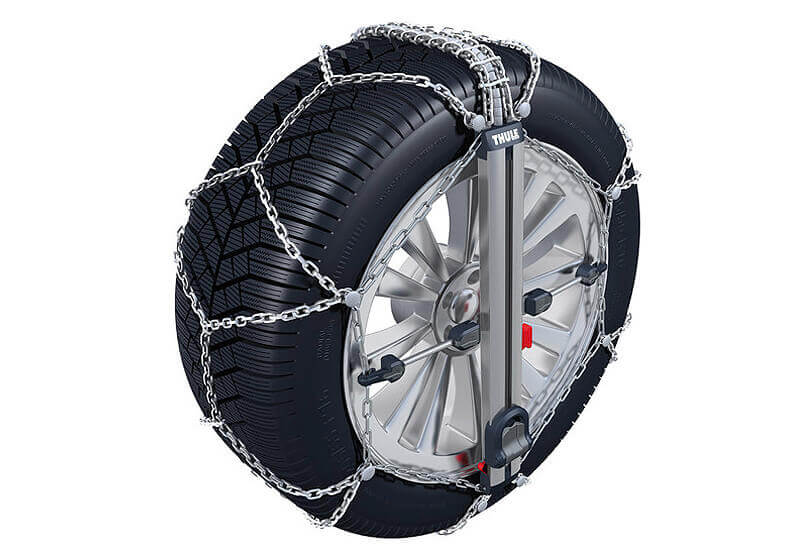 Mercedes Benz E Class four door saloon (1995 to 2002):Thule CU-9 Easy-fit snow chains (pair) no. CU-9 080