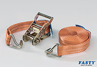:FASTY Ratchet Turnbuckle with hooks 50 + 450cm orange 2500kg (1 unit) no. FS188