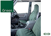 Renault Clio three door (2005 onwards) :UK Covers waterproof seat covers, nylon - front pair, green, UKF02