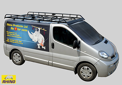 Rhino rack 2.7m x 1.6m with roller and aerofoil (modules BK, 07,  NP, HC3R) no. RPR/R542 (R542)