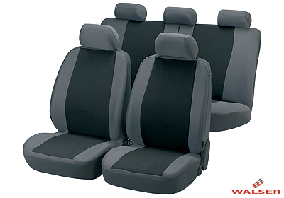 Walser velours car seat covers, Classic black anthracite, 11303