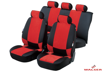 Walser velours car seat covers, Chesscut red, 12317