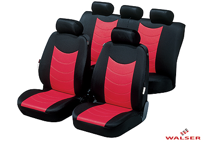 Walser velours car seat covers, Felicia red, 12464