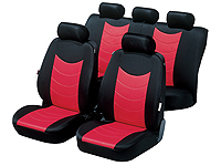 Renault Clio three door (2005 onwards) :Walser velours car seat covers, Felicia red, 12464