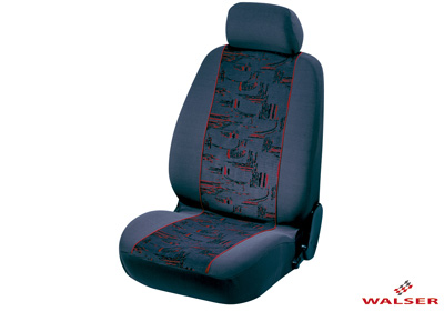 Walser jacquard car seat covers, Oslo red, 12650