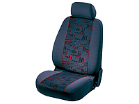 Renault Clio three door (2005 onwards) :Walser jacquard car seat covers, Oslo red, 12650