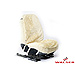 Walser car seat cover (1), real sheepskin, beige, 19126
