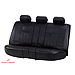 Walser rear car seat cover black leather - WL19602
