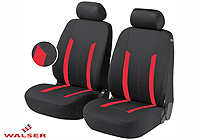 Renault Clio three door (2005 onwards) :Walser seat covers, Hastings red, 11809