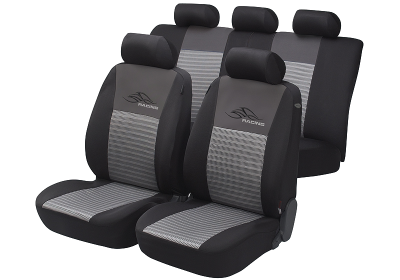 Subaru Legacy Outback (1996 to 1998):Walser velours seat covers, full set, Racing silver, 12468
