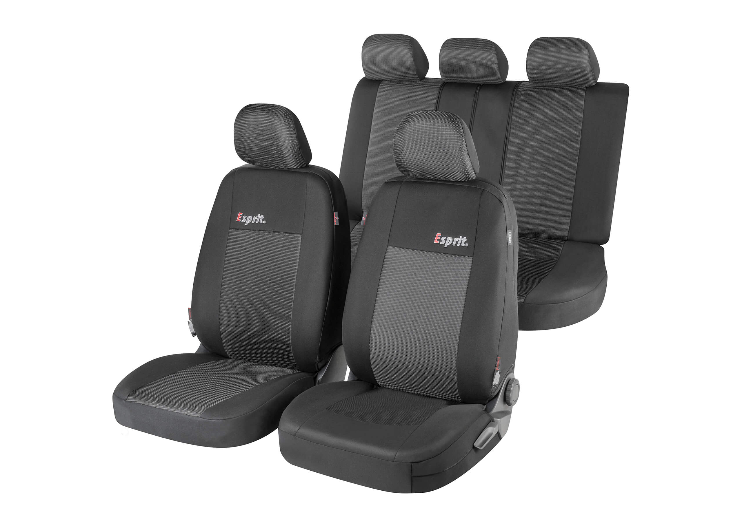Kia Cee'd Sportswagon (2012 to 2018):Walser ZIPP-IT seat covers, Esprit black, 11850