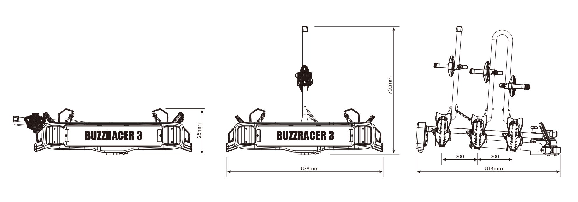 BUZZRACK BuzzRacer 3 technical specifications