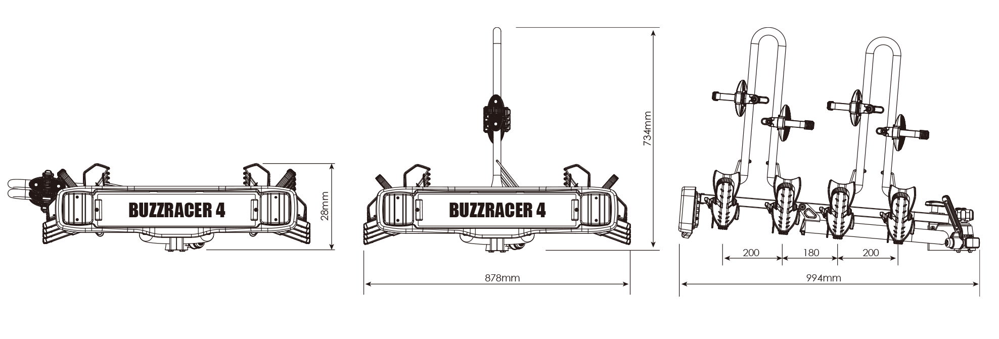 BUZZRACK BuzzRacer 4 technical specifications