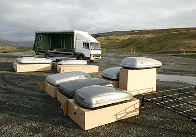 The Roof Box Company on location at Danny Bridge car park, near Sedbergh