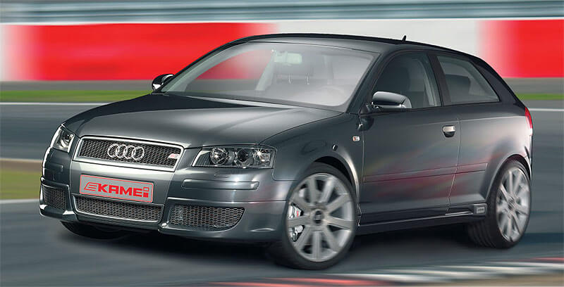 Kamei Car Styling (Audi A3 with X1 bodykit shown) at The Roof Box Company