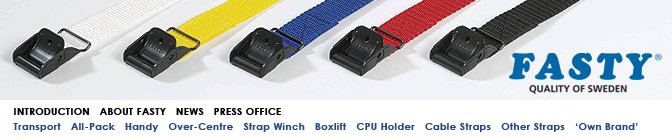 FASTY Lashing/Luggage Straps and Accessories - Quality of Sweden, The strongest straps on the market, at The Roof Box Company