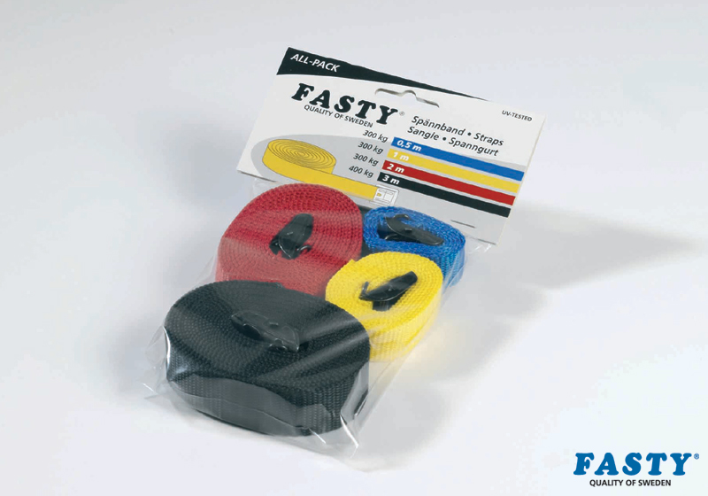 FASTY STRAPS: Fasty All-Pack straps, FS101 - 104