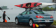 Kayak, canoe and small boat carriers, surfboard and sailboard racks, mast and paddle holders and other water sports accessories at The Roof Box Company Kayak, canoe and small boat carriers, surfboard and sailboard racks, mast and paddle holders and other water sports accessories at The Roof Box Company