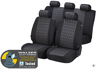 Walser TARANTO Grey Seat Covers at The Roof Box Company