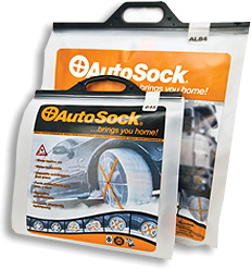 AutoSock/Auto Sock - textile wheel covers with an elasticated edge; you just slip them over the driving wheels when you find yourself getting stuck. ("Yes - it really is this easy" and "Yes, of course they work!")