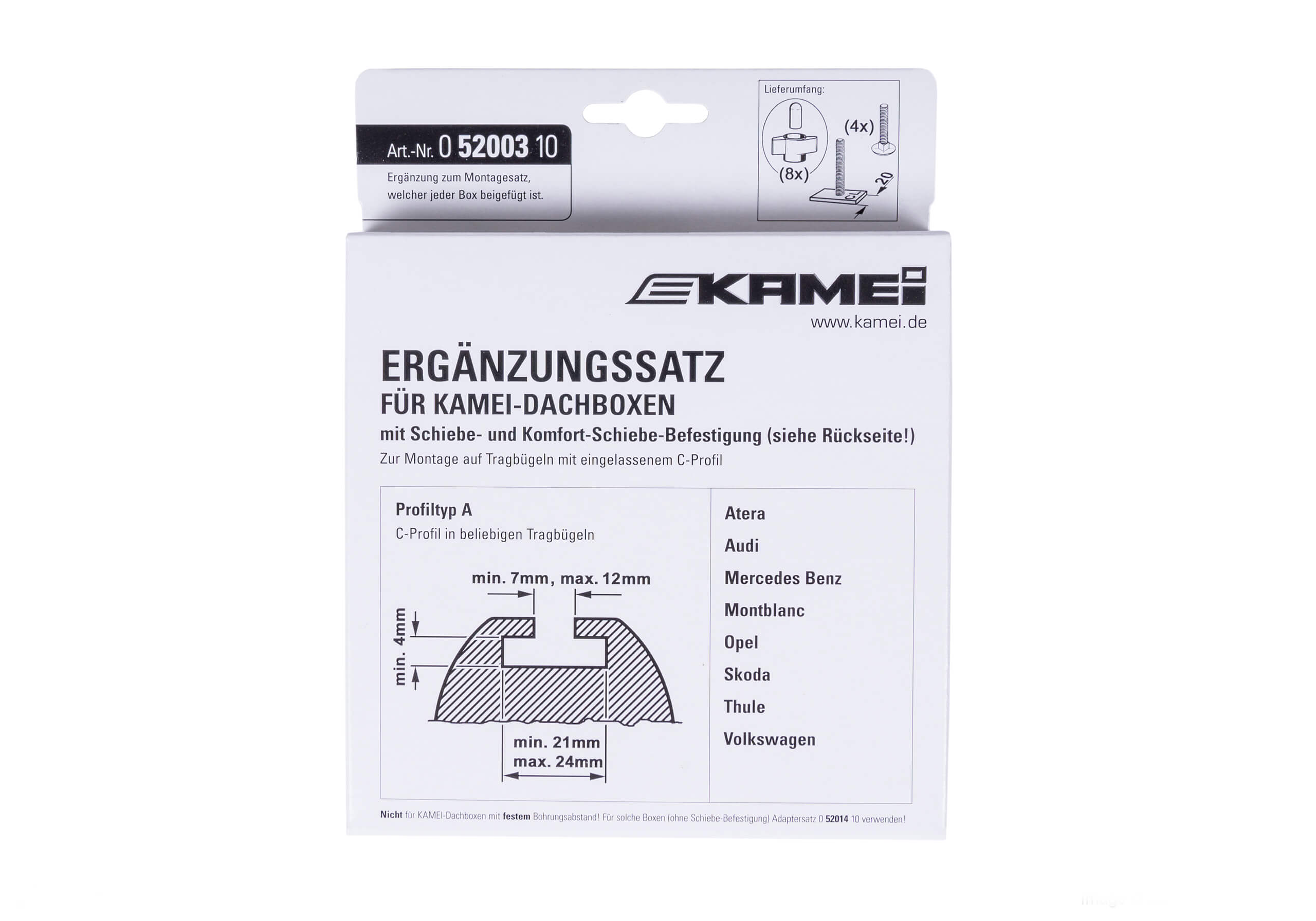 KAMEI 20mm T track adapters no. KM52003 for all the aluminium bars we sell