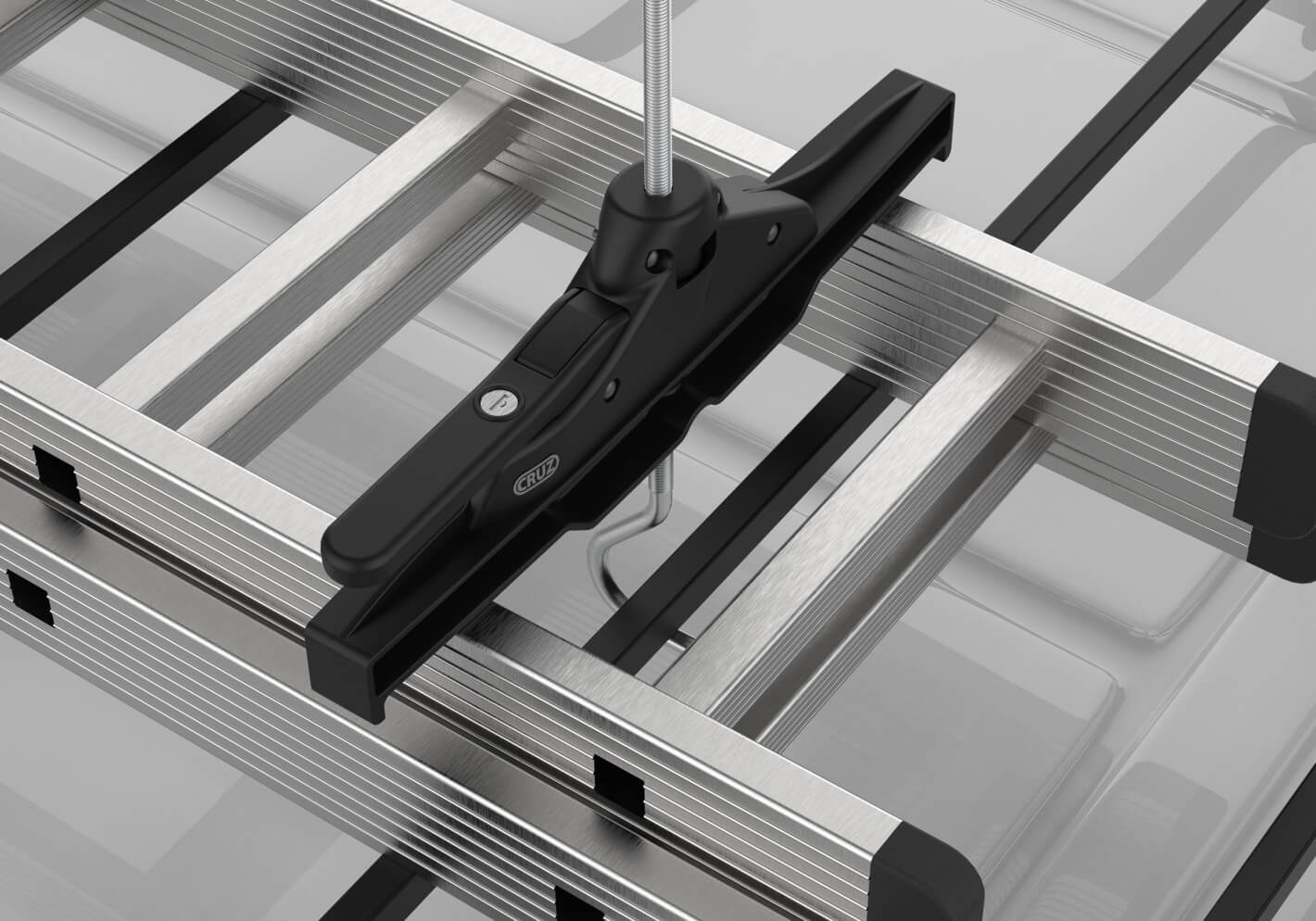 Axenture Lockable Ladder Clamps For Roof Rack Cross Bars - Universal T-Track Fit