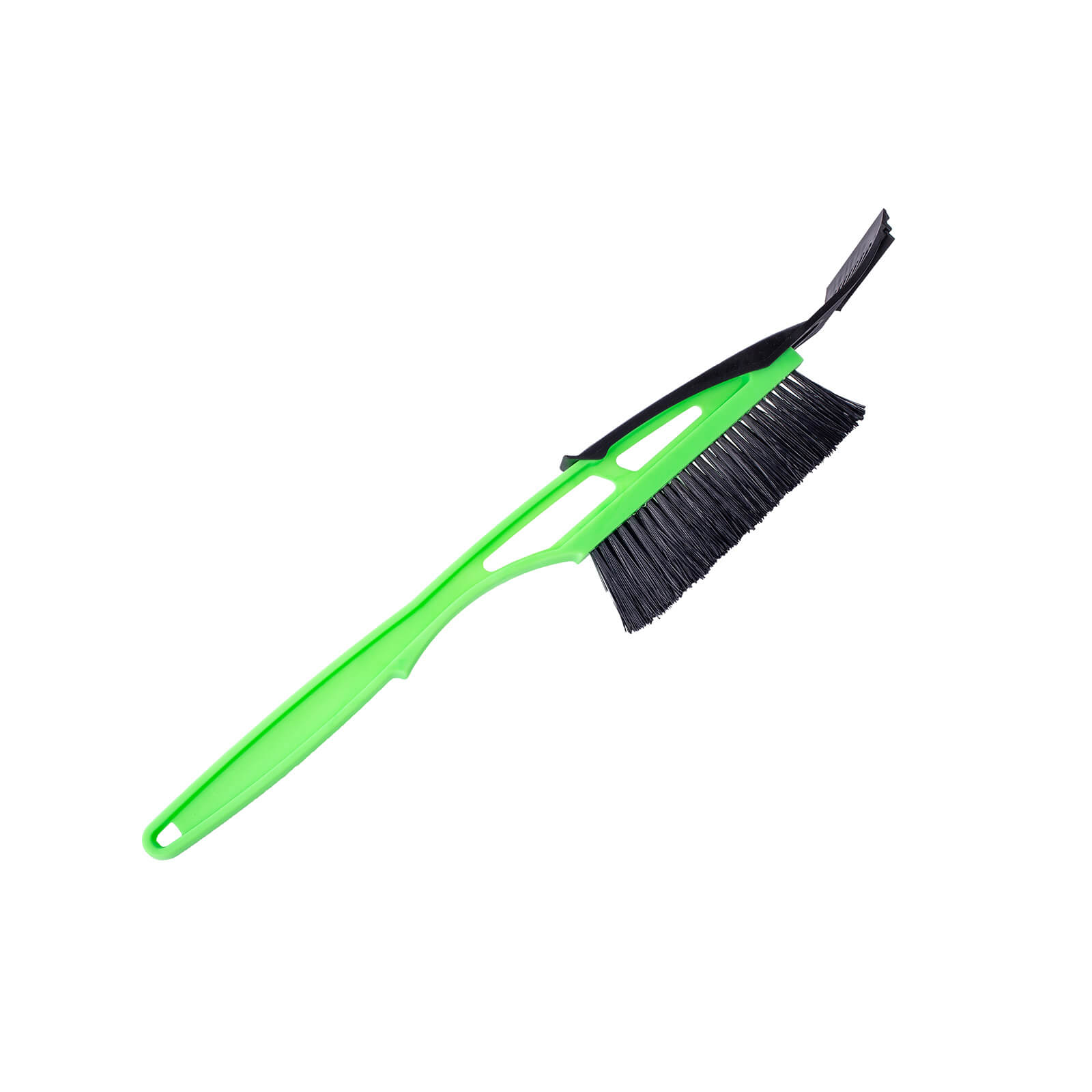 Snow brush with detachable ice scraper