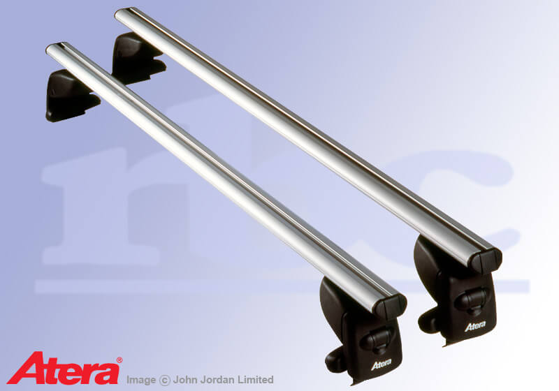 Hyundai Santa Fe (2000 to 2006):Atera SIGNO AS silver aluminium roof bars no. AR5002