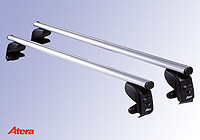 Renault Megane Classic four door saloon (1997 to 2000):Atera SIGNO AS silver aluminium roof bars no. AR5004