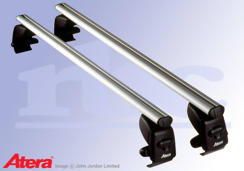 Volkswagen VW Polo five door (2005 to 2009):Atera SIGNO AS silver aluminium roof bars no. AR5028