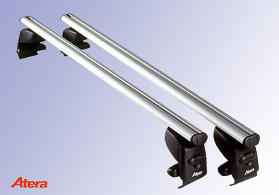 Atera SIGNO AS silver aluminium roof bars no. AR5039:Seat Ibiza 3dr 02-08