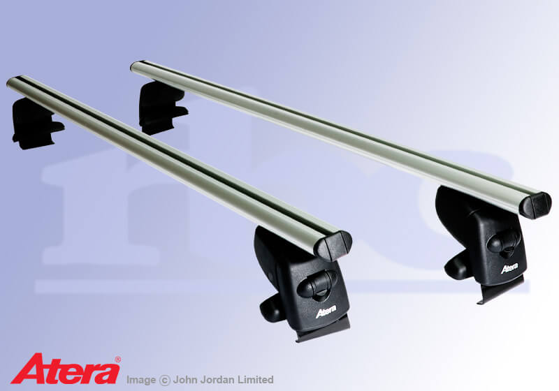 Hyundai Accent four door saloon (2006 to 2010):Atera SIGNO AS silver aluminium roof bars no. AR5089