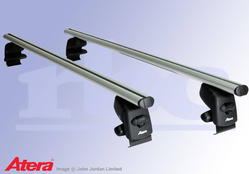 Audi A8 four door saloon (2010 to 2018):Atera SIGNO AS silver aluminium roof bars no. AR5244