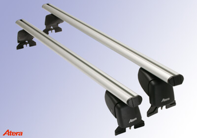 Atera SIGNO ASF Fixpoint silver aluminium bars no. AR5120:Saab 9-3 Sport Wagon 05-1209/2007 models onwards with fixing points