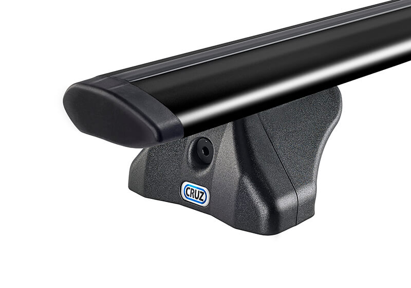 Kia Sorento (2015 to 2020):CRUZ 118cm Airo FIX black aluminium roof bars with fitting kit 6552