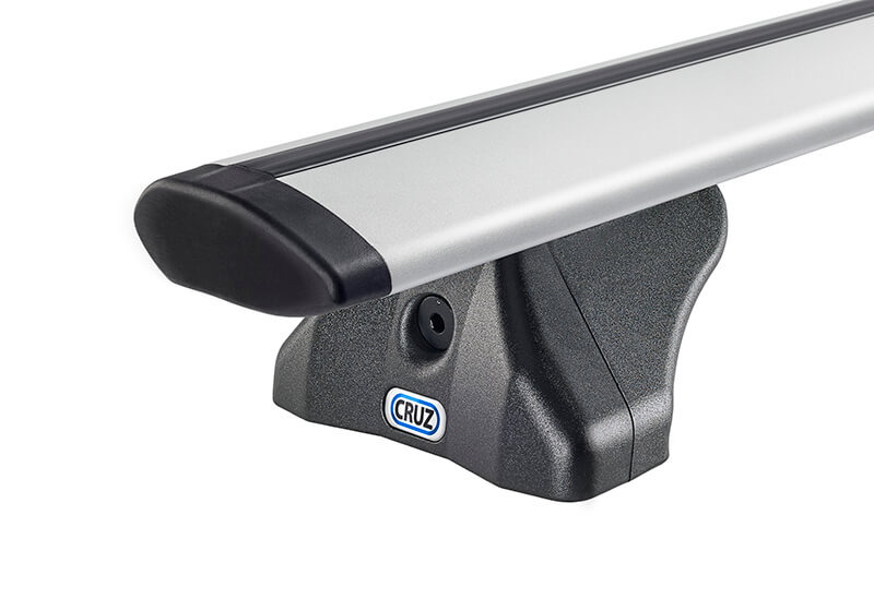 Infiniti Q30 (2015 onwards):CRUZ 118cm Airo FIX silver aluminium roof bars with fitting kit 6015