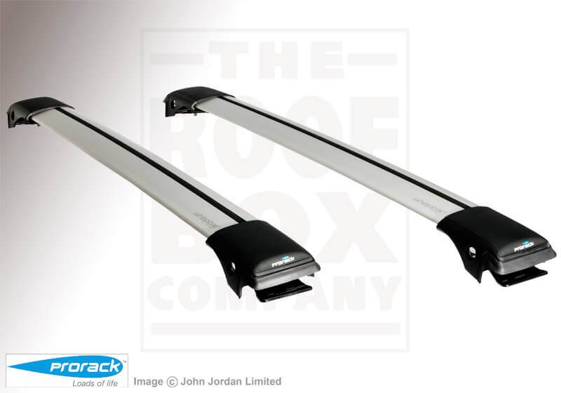 Volkswagen VW Polo Dune five door (2006 to 2009):Whispbar roof bars package - S43 Aero-X silver bars