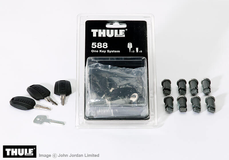 Thule keyed alike lock barrels x 8 no. TU588 - when bought on their own