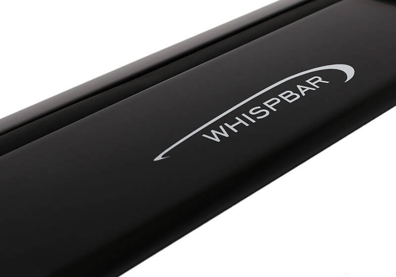 Whispbar 85cm flush bars (2), black, no. S3B