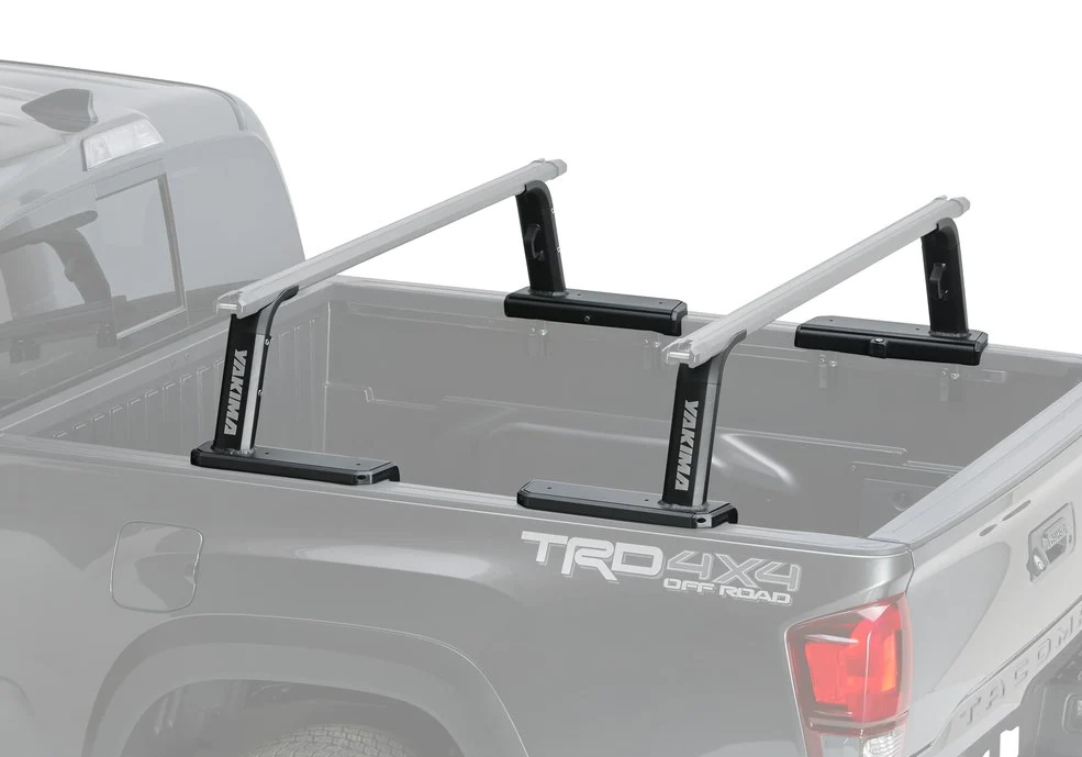 Ford Ranger super cab (2012 to 2016):Yakima OutPost system with 172cm roof bars