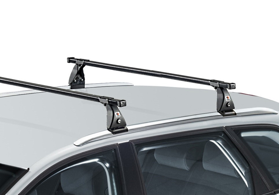 Kia Niro five door (2016 to 2022):FIRRAK 105cm X roof bars with fitting kit 3035