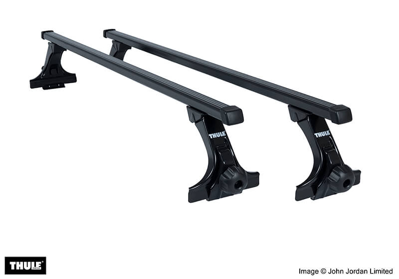 Jeep Wrangler (2018 onwards):Thule SquareBars package - 9512, 7125