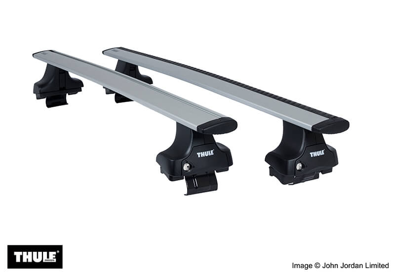 Renault Megane Scenic (1997 to 2000):Thule silver Evo WingBars package - 754, 7112, 1036