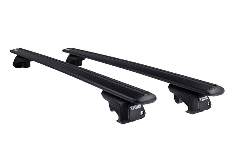 Mazda 6 est (08-13) with roof rails:Thule Evo black WingBars