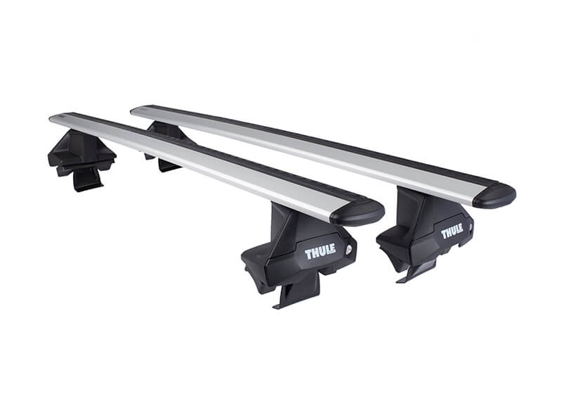 Isuzu D-Max double cab (2011 to 2020):Thule Evo silver WingBars package - 7105, 7113, 5179