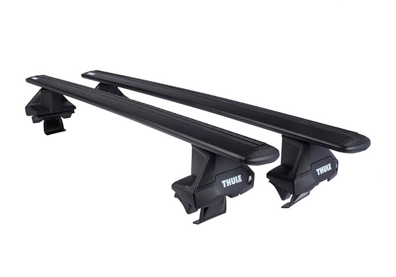 Toyota Hi Lux double cab (2005 to 2016):Thule Evo black WingBars package - 7105, 7114B, 5091