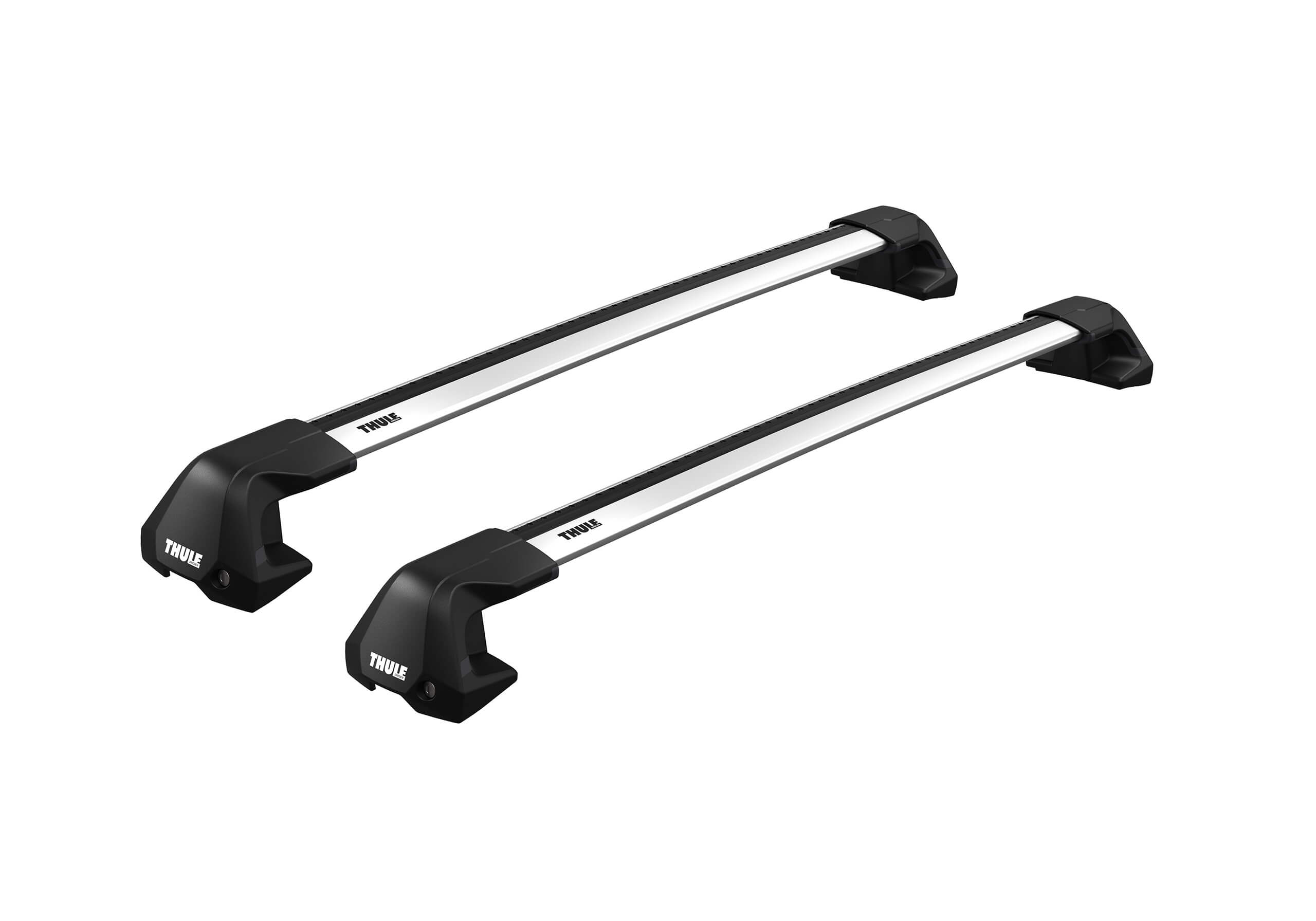 Ford Ranger double cab (2016 to 2022):Thule Edge silver WingBars package - 7205, 7215 x 2, 5063