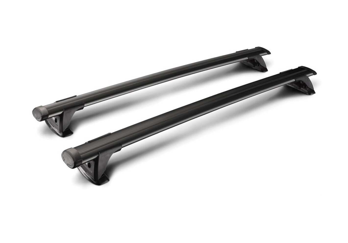 Infiniti FX (2009 to 2013):Yakima roof bars package - S17B black bars with K328 kit