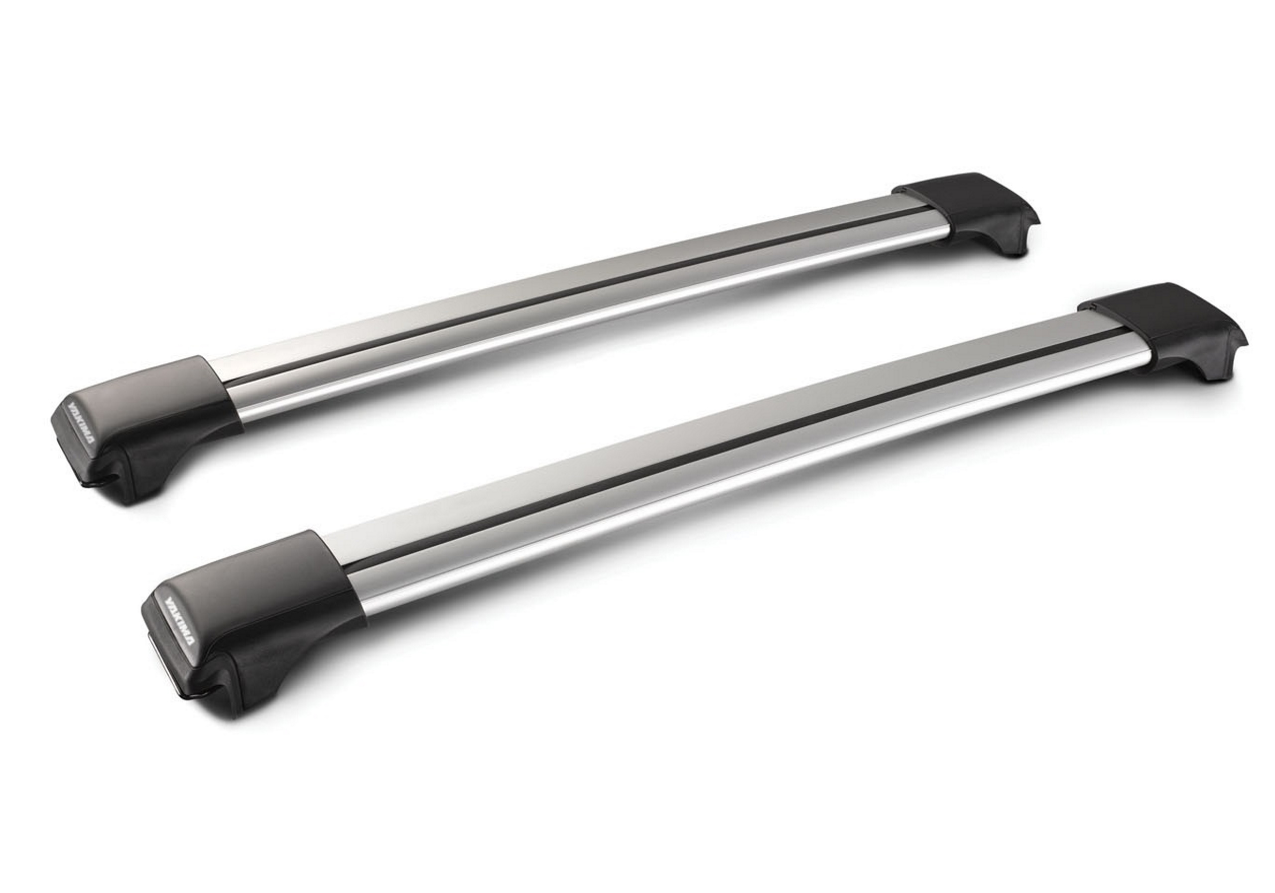 Toyota Land Cruiser V8 (2008 to 2015):Yakima roof bars package - S47 Aero-X silver bars