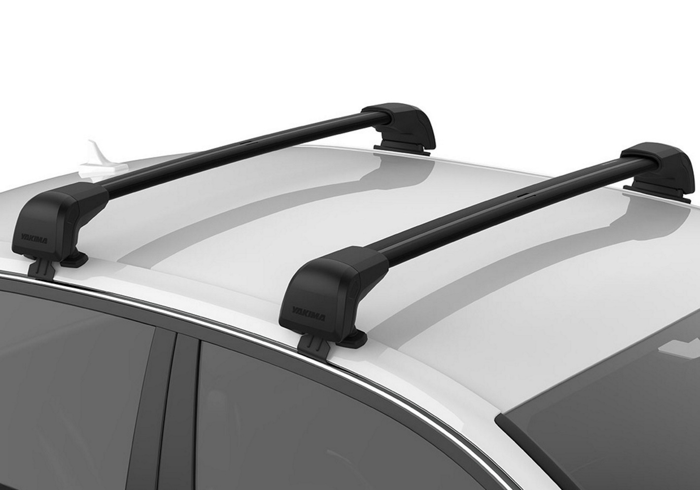 Yakima StreamLine roof bar system with 108cm black JetStream FX bars:Hyundai iX35 10-15WITHOUT roof rails